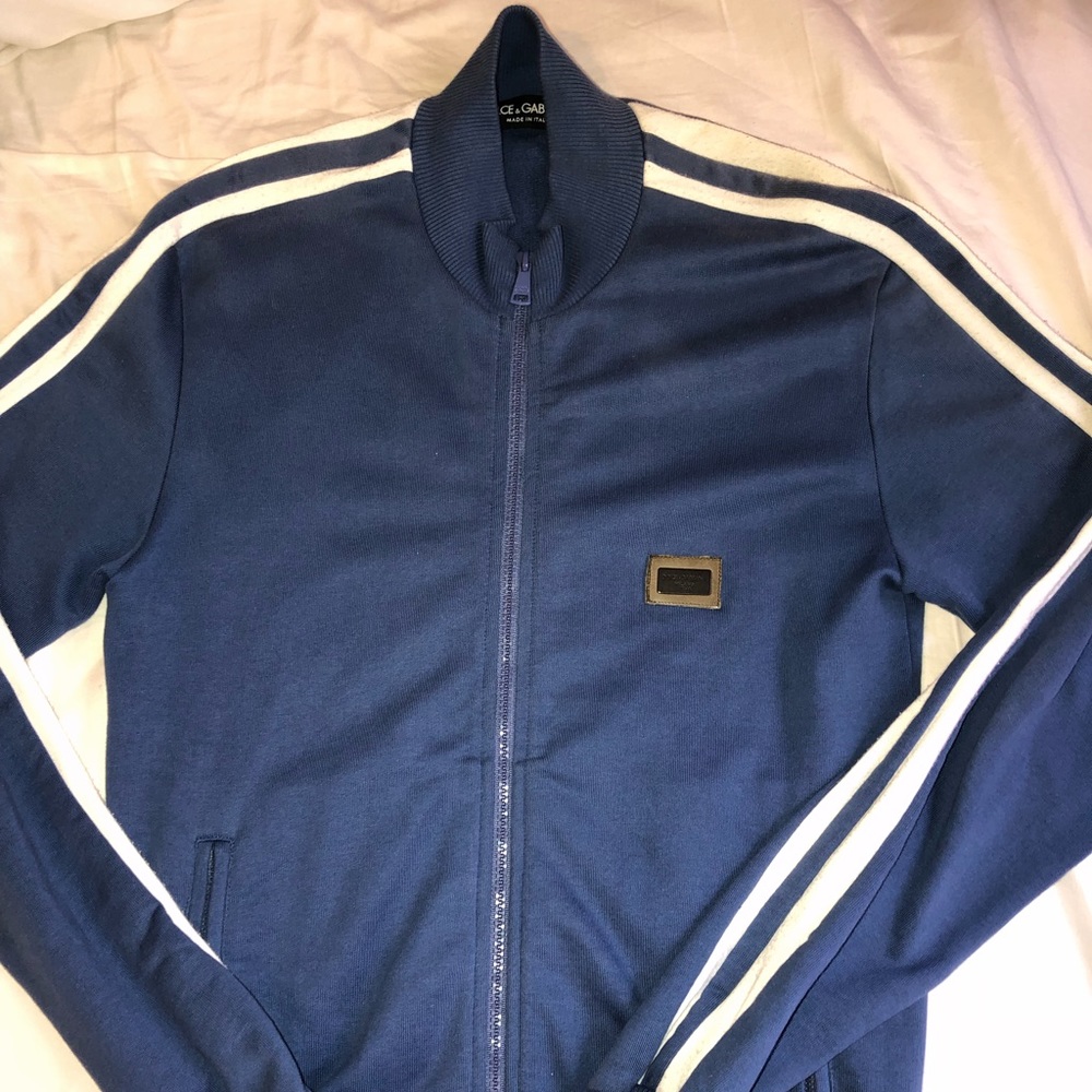 DOLCE & GABBANA Blue Track Jacket